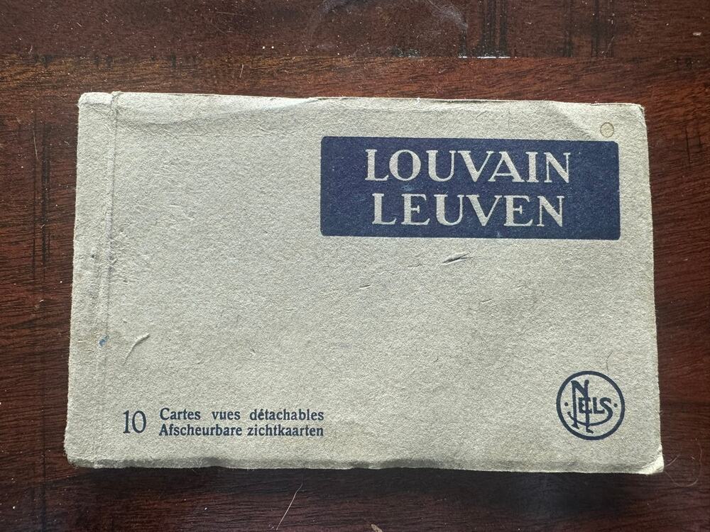 Vintage Louvain Leuven Belgium 10 Detachable Postcard Booklet NELS Ern Thill